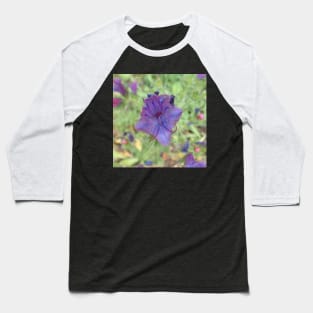 Blue flower Baseball T-Shirt